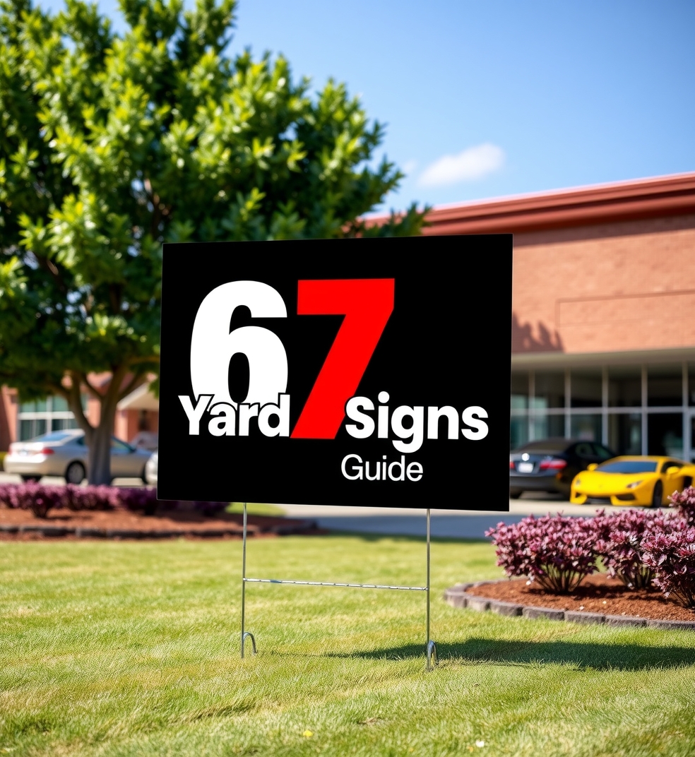 Evaluating the best 6 7 Yard Signs Guide environment