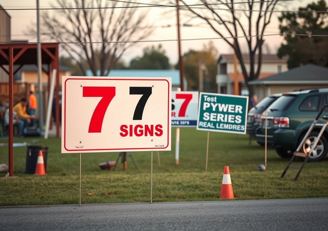 Preparation visual for 6 7 Yard Signs Guide