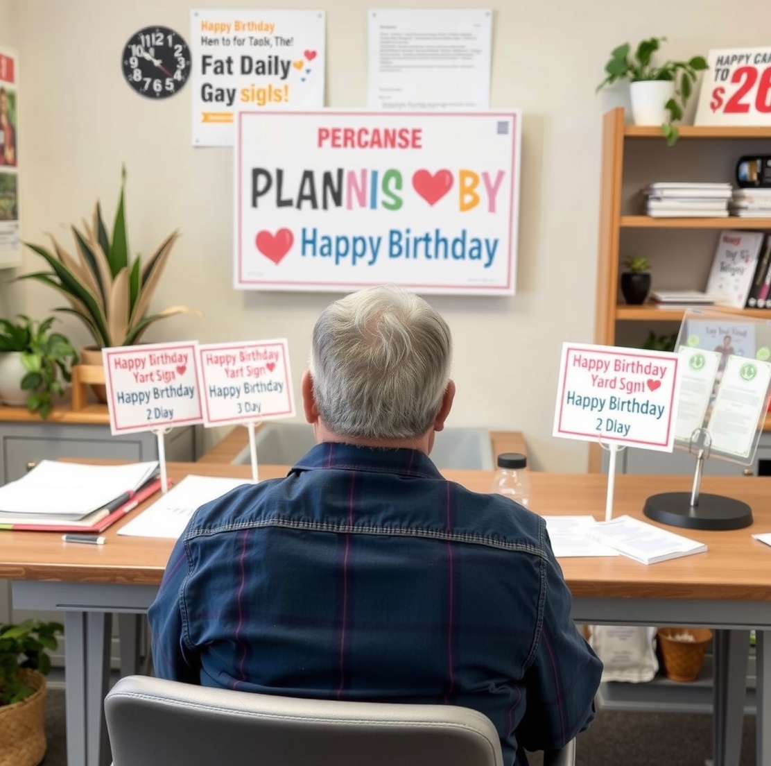 Preparation visual for Personalized Happy Birthday Yard Signs Guide