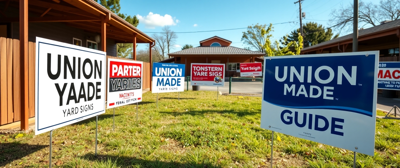 Evaluating the best Union Made Yard Signs Guide environment