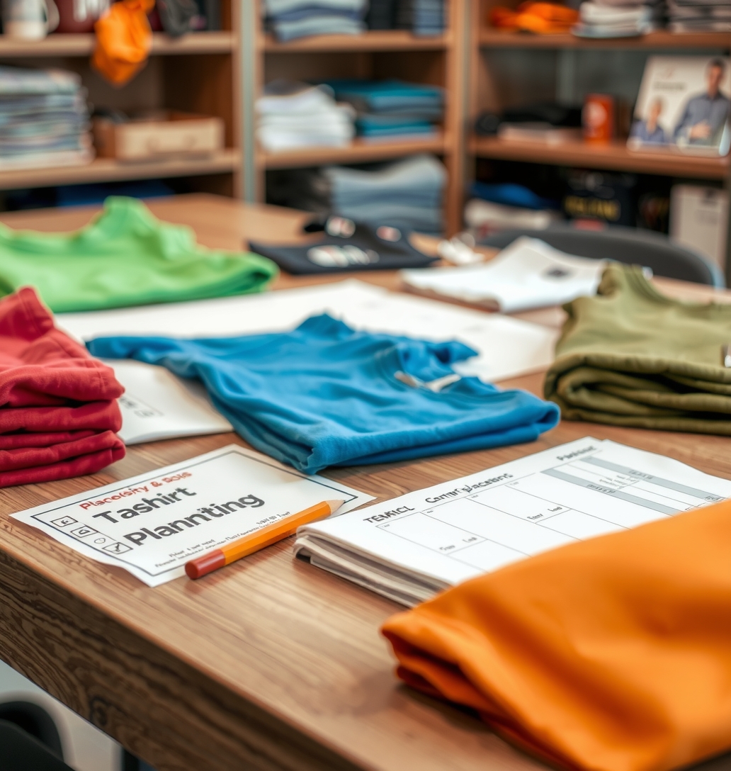 Preparation visual for Tshirt Printing Boise Guide