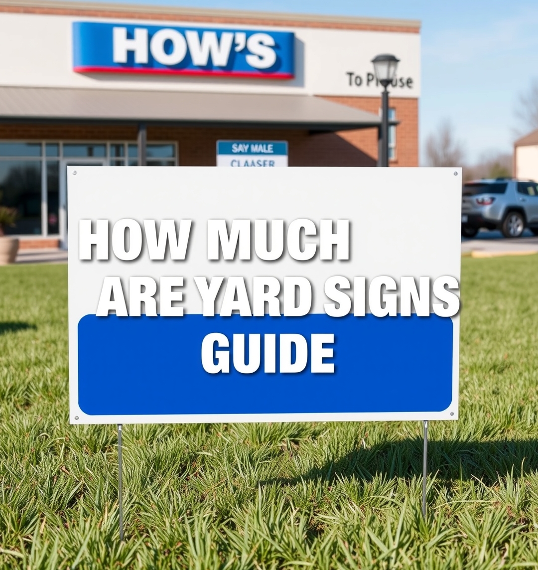 Checklist for How Much Are Yard Signs Guide