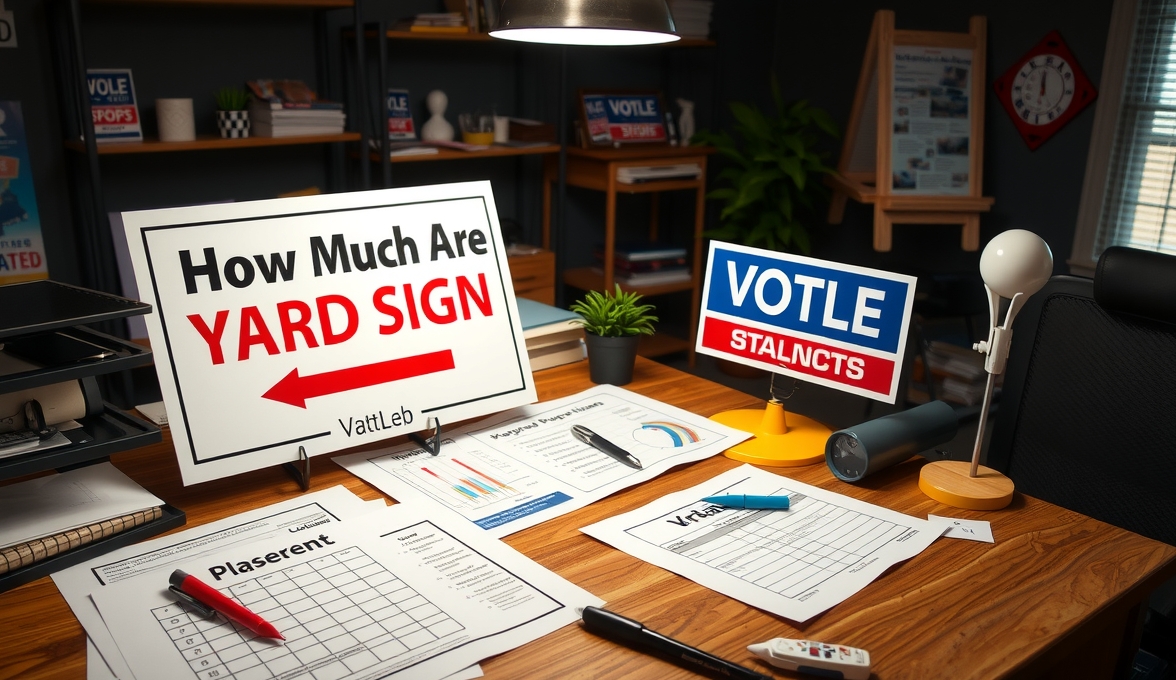 Preparation visual for How Much Are Yard Signs Guide