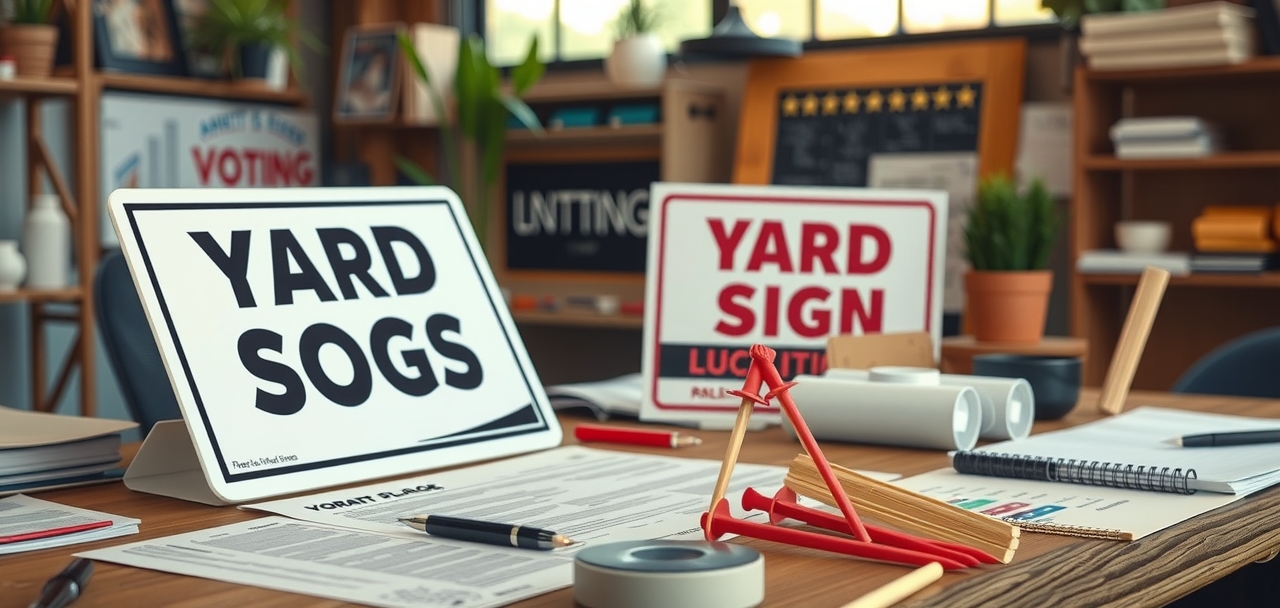 Quality check visual for Yard Signs Corrugated Plastic Guide