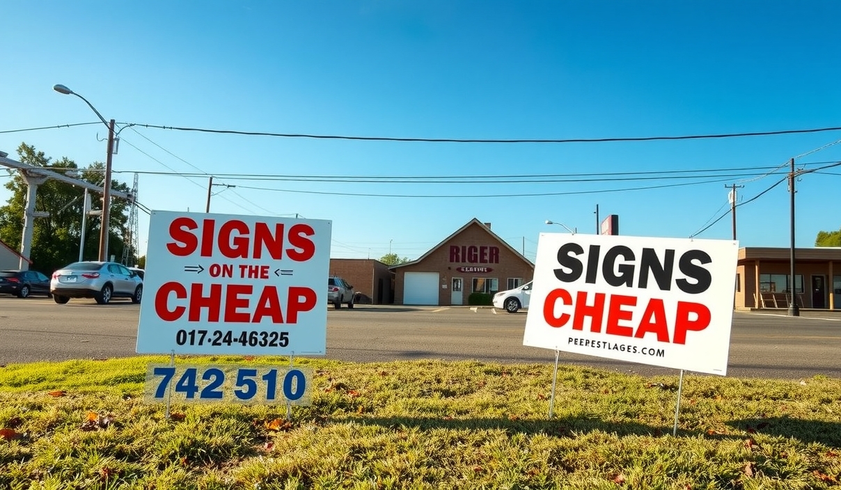 Preparation visual for Signs on the Cheap Yard Signs