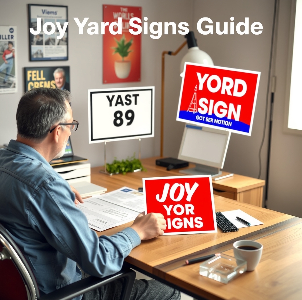 Preparation visual for Joy Yard Signs Guide