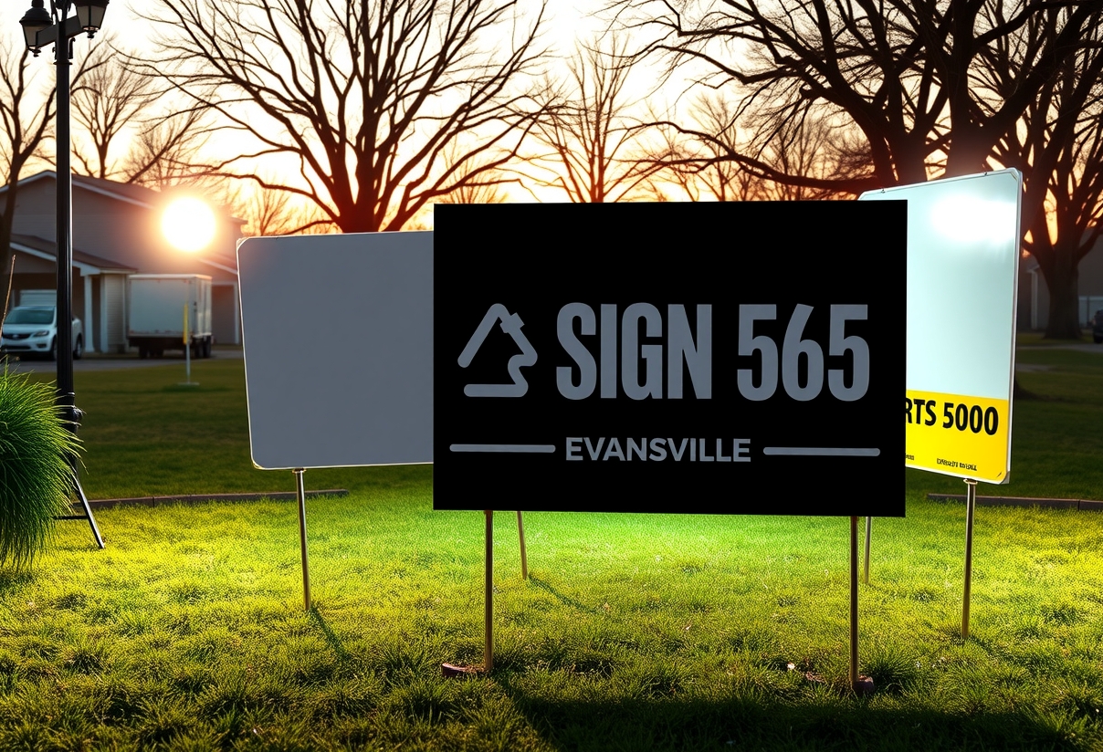 Quality check visual for Yard Signs Evansville Guide