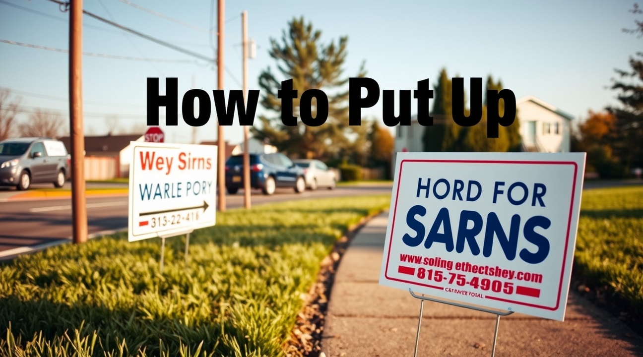 How to Put Up Yard Signs hero image