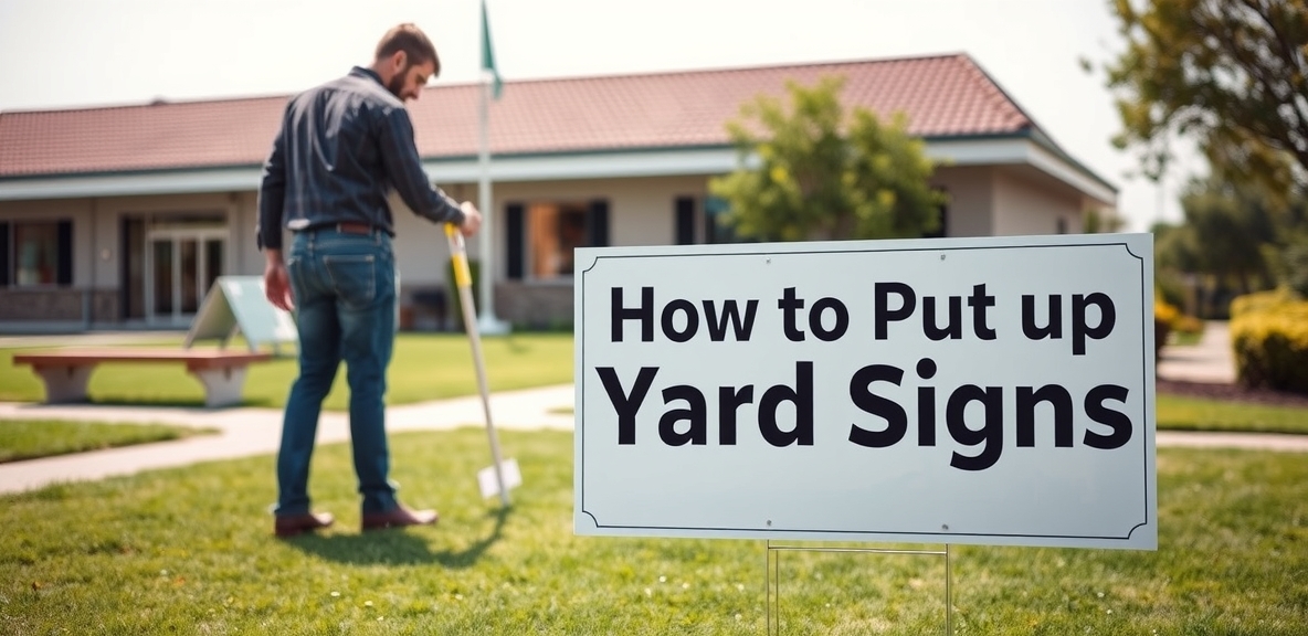 Checklist for How to Put Up Yard Signs