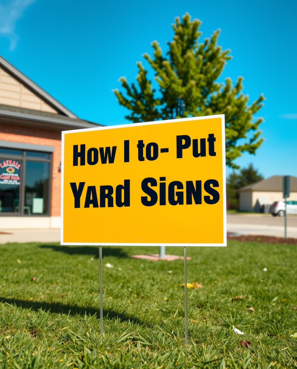 Preparation visual for How to Put Up Yard Signs