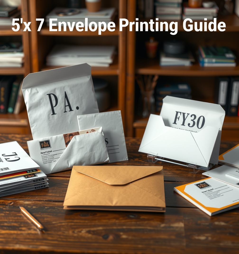 Preparation visual for 5x7 Envelope Printing Guide