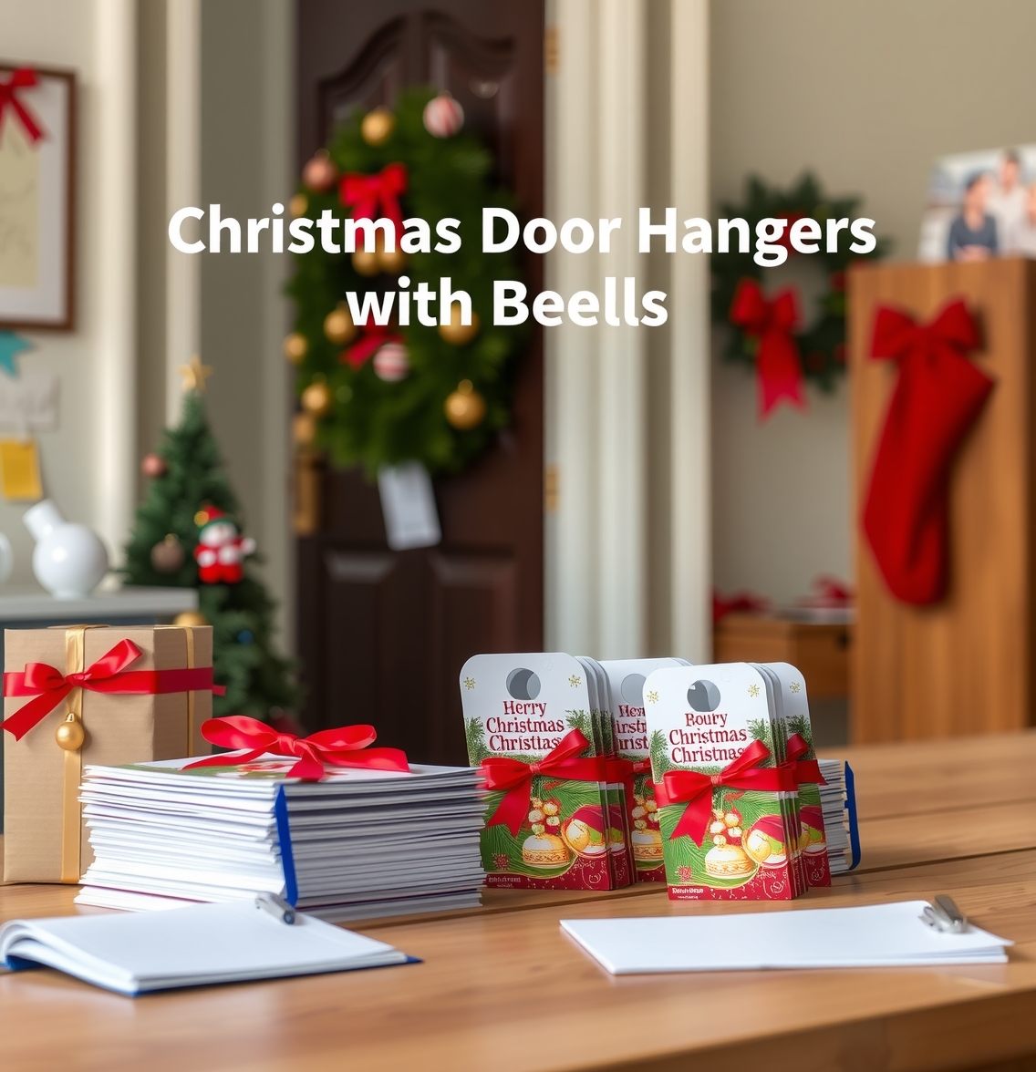 Preparation visual for Christmas Door Hangers with Bells Guide