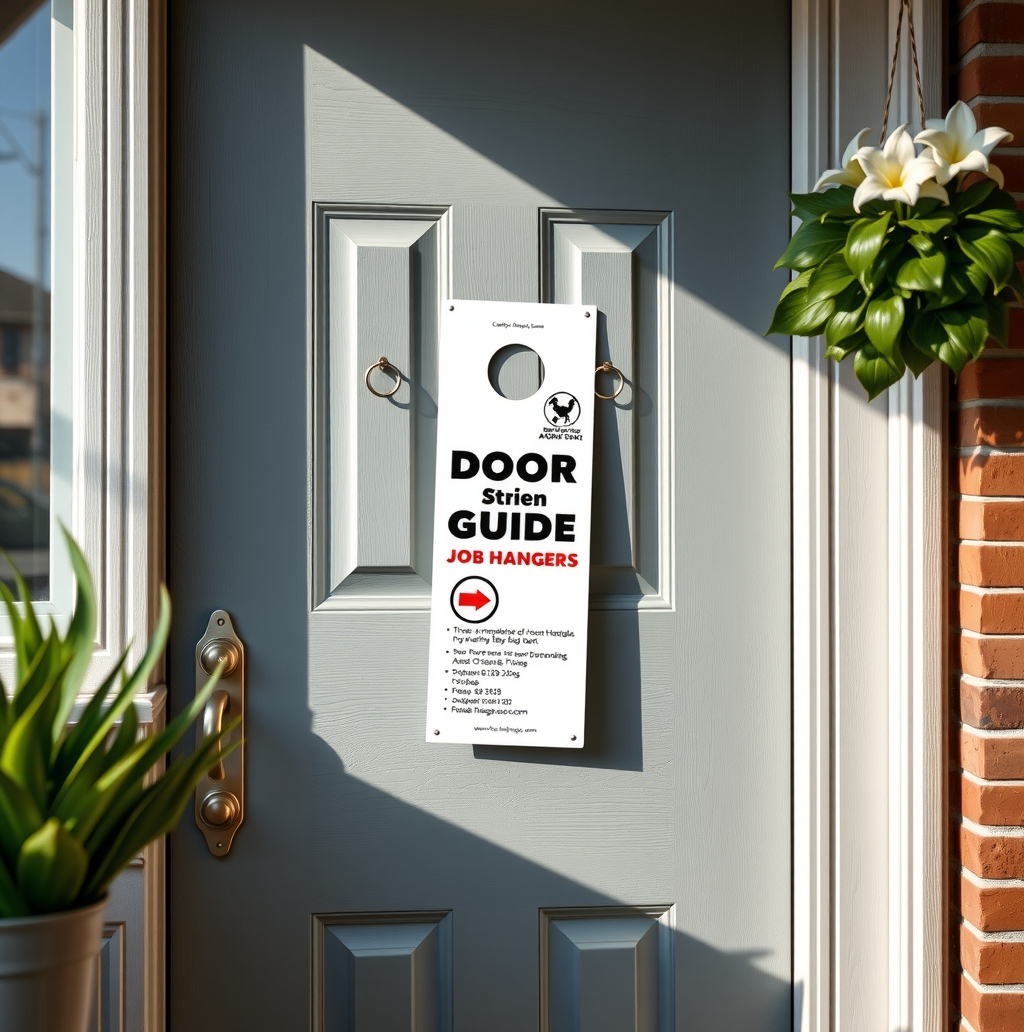 Checklist for Door Hangers Job Guide