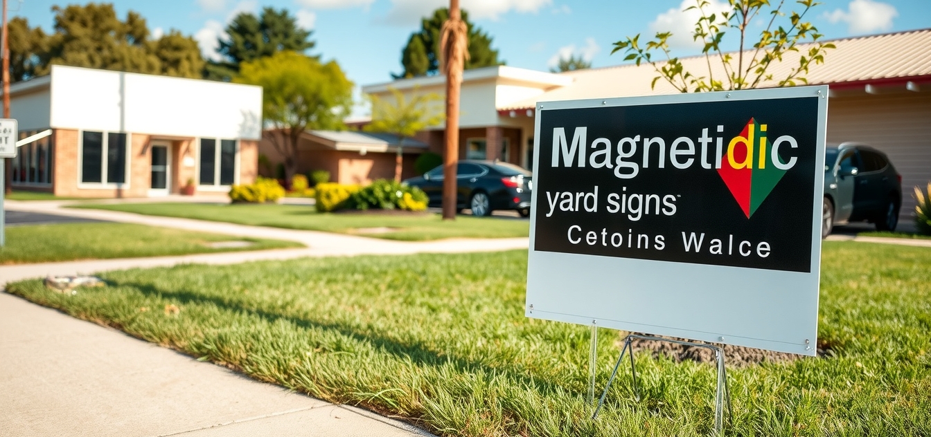 Quality check visual for Magnetic Yard Signs Guide