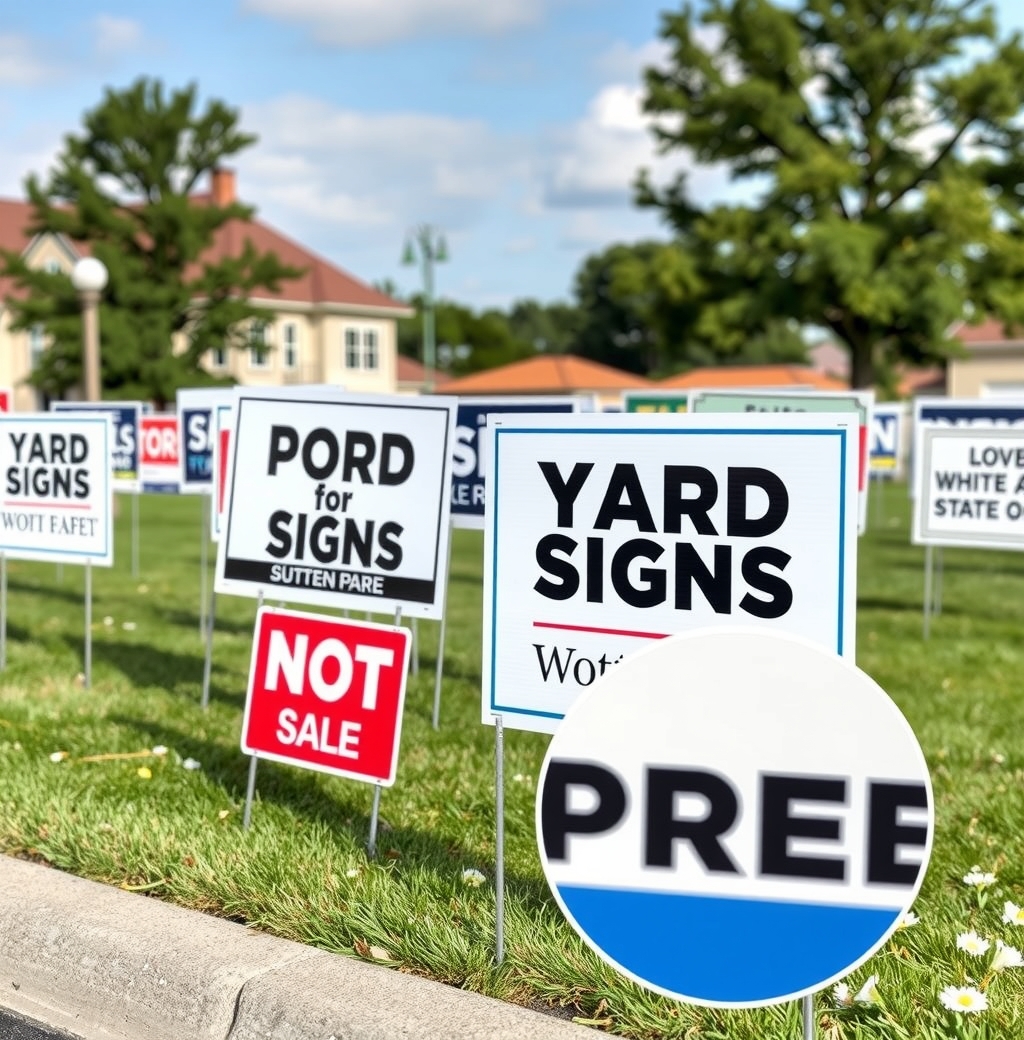Quality check visual for Yard Signs Customizable Guide