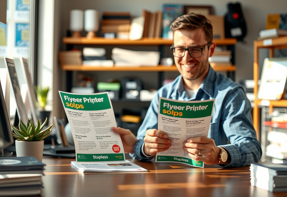 Preparation visual for Staples Flyer Printing Same Day Guide