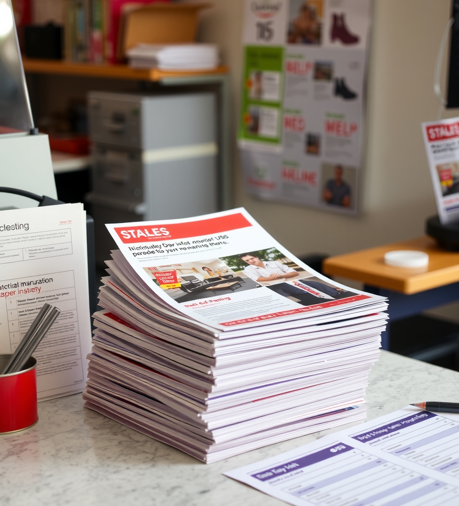 Quality check visual for Staples Flyer Printing Same Day Guide