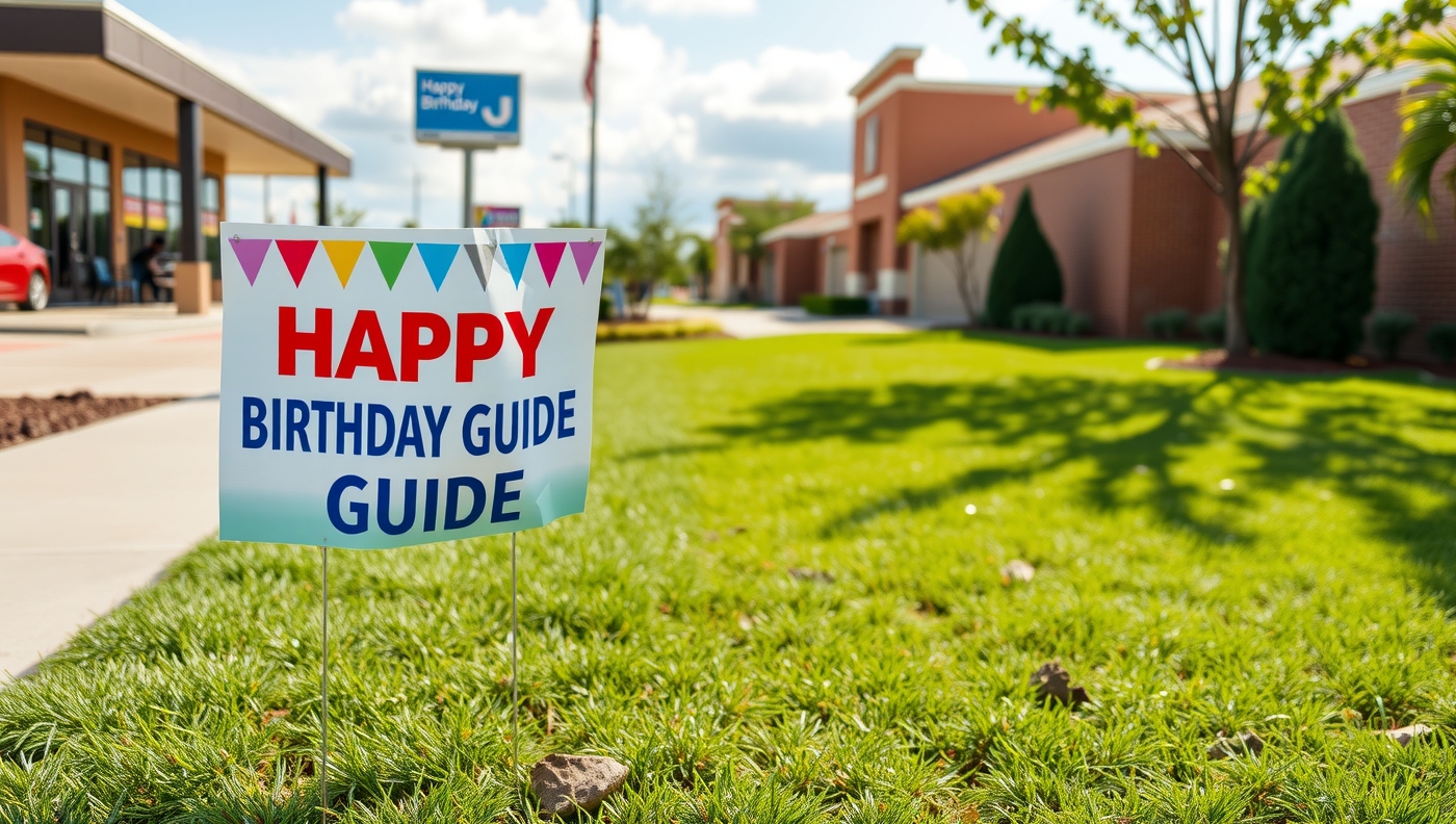 Checklist for Yard Signs for Happy Birthday Guide
