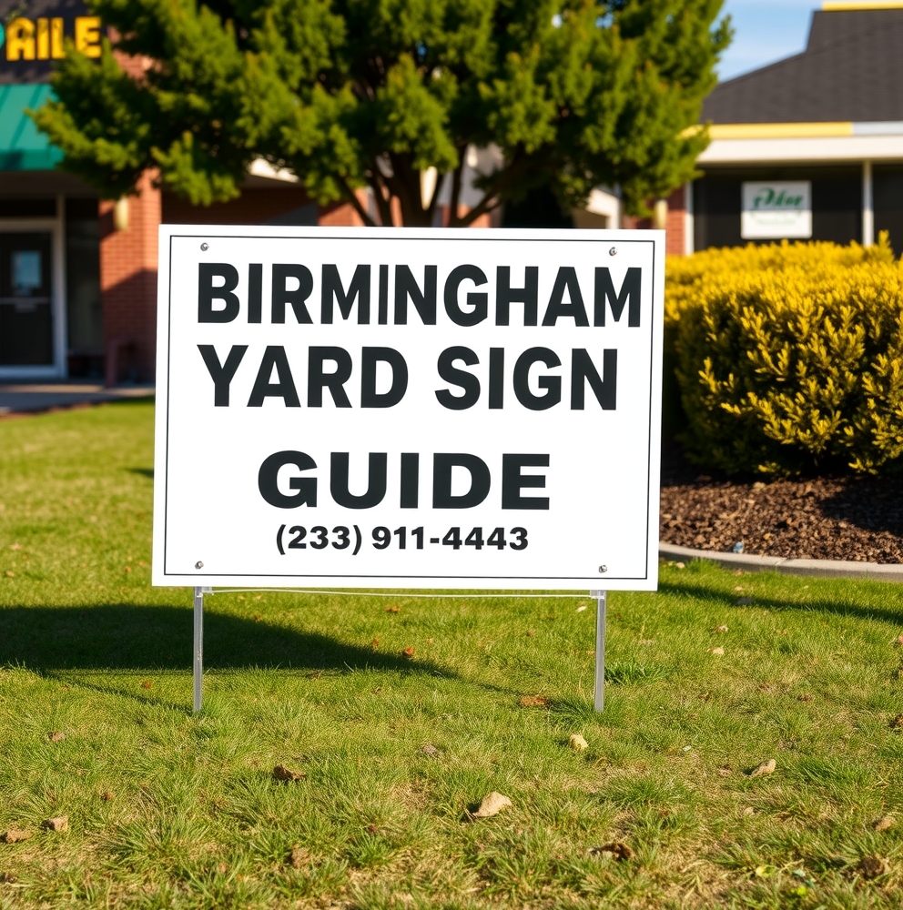 Evaluating the best Birmingham Yard Signs Guide environment