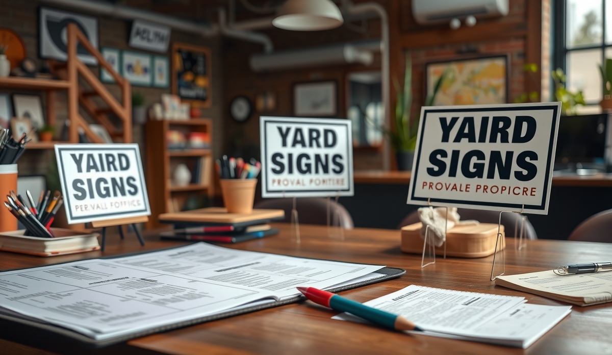 Preparation visual for Promotion Yard Signs Guide