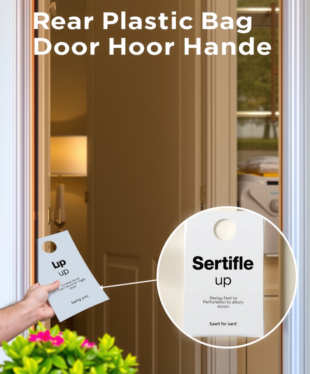 Quality check visual for Clear Plastic Bag Door Hangers Guide