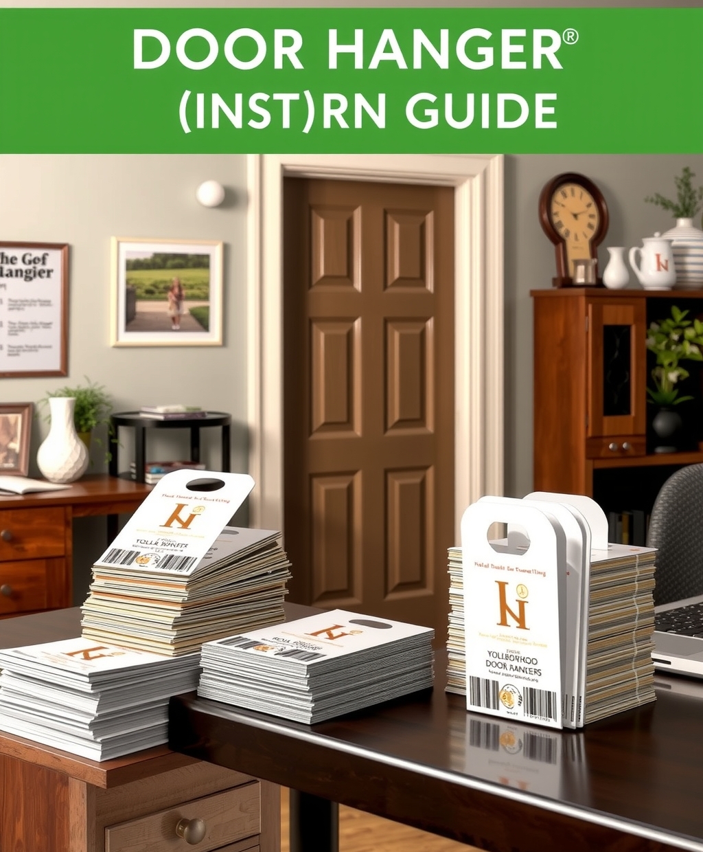 Preparation visual for Door Hangers with Initials Guide