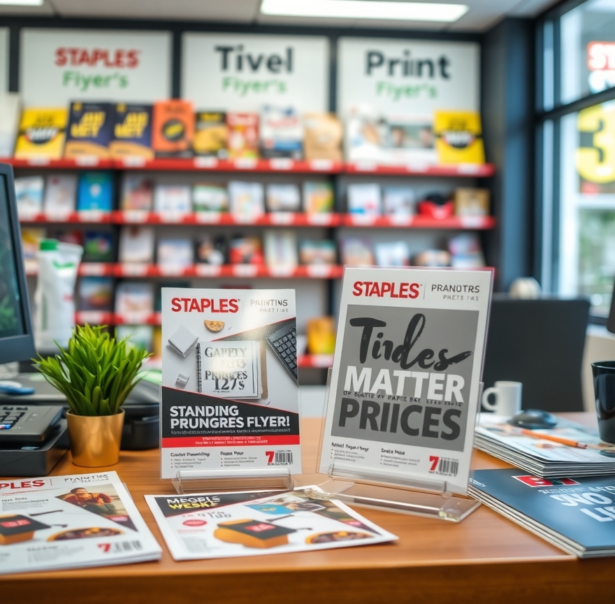 Preparation visual for Staples Flyer Printing Prices