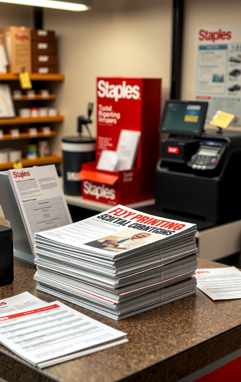 Quality check visual for Staples Flyer Printing Prices