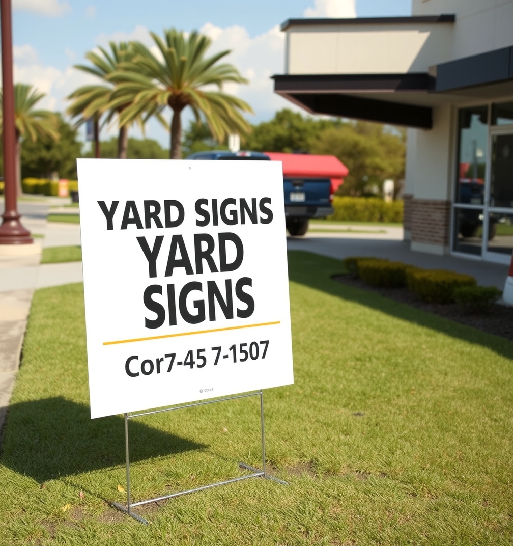 Checklist for Yard Signs Corpus Christi Guide
