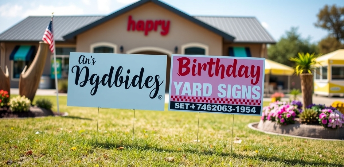 Checklist for Birthday Yard Signs Rentals Guide