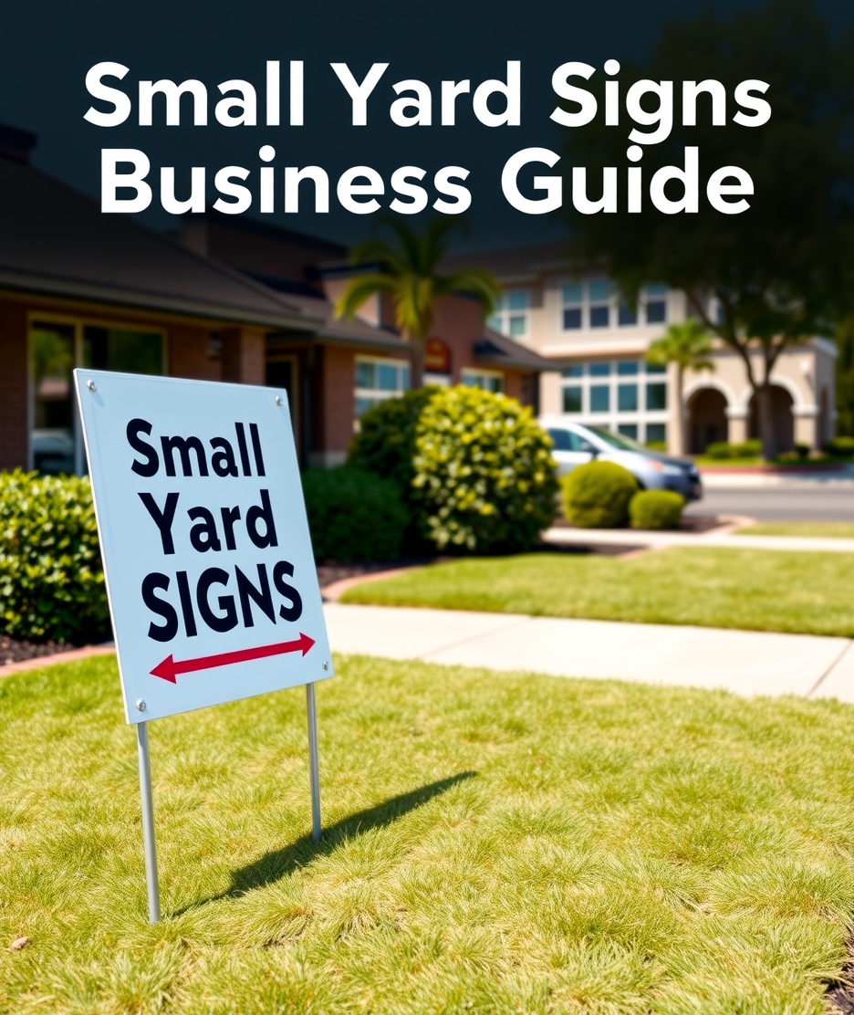 Checklist for Small Yard Signs Business Guide