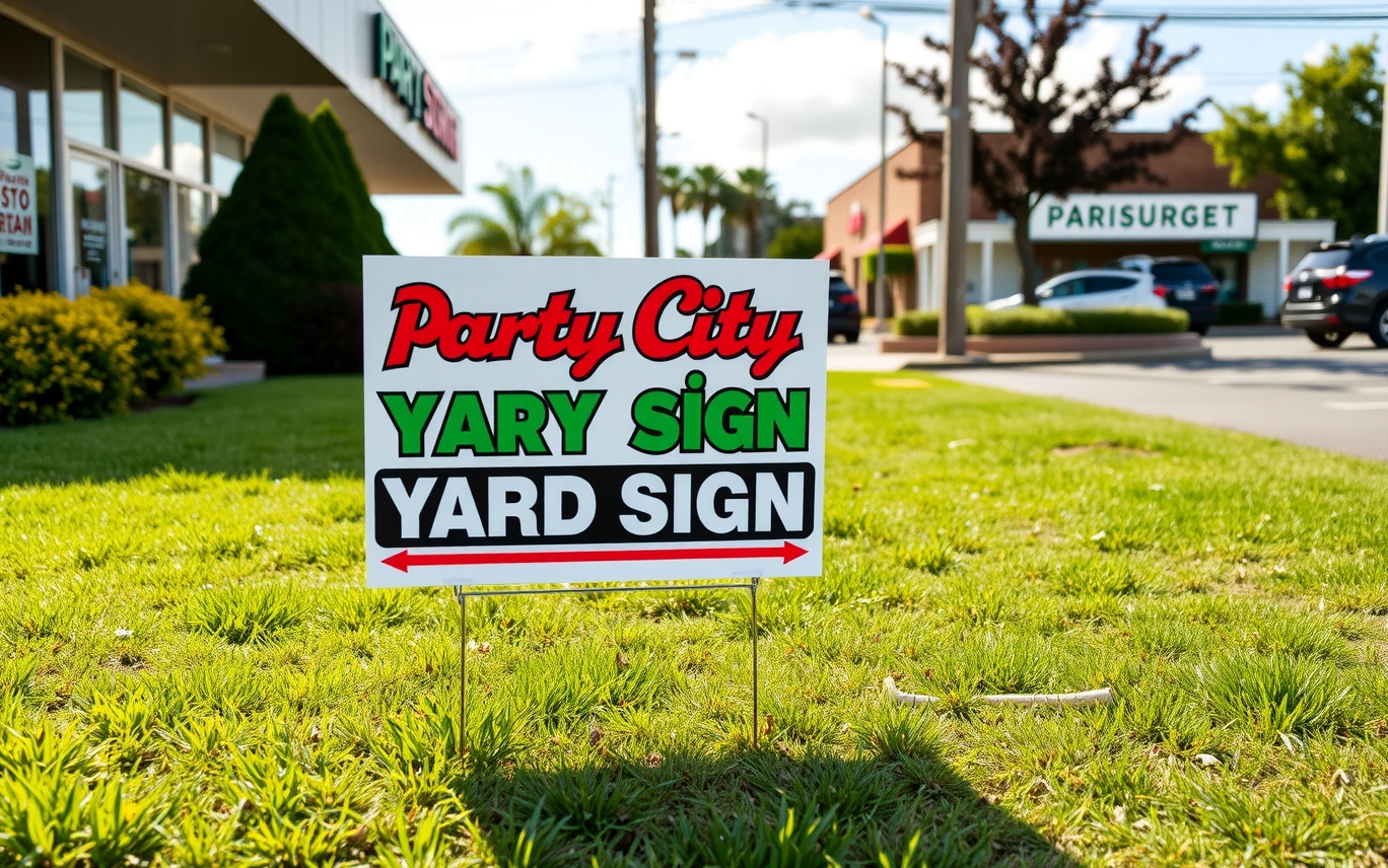 Checklist for Party City Yard Signs Guide