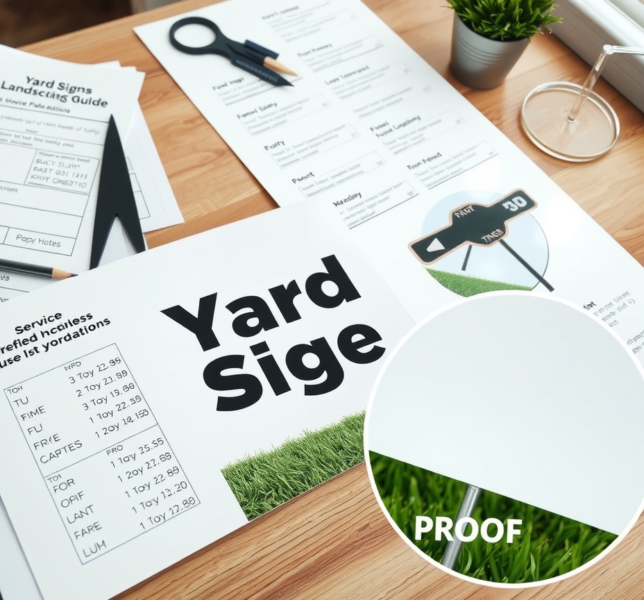 Preparation visual for Yard Signs Landscaping Guide