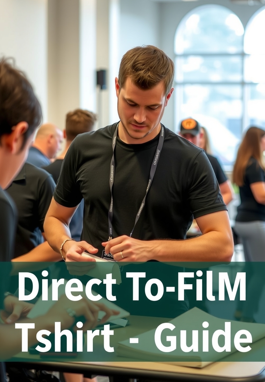 Preparation visual for Direct to Film Tshirt Printing Guide