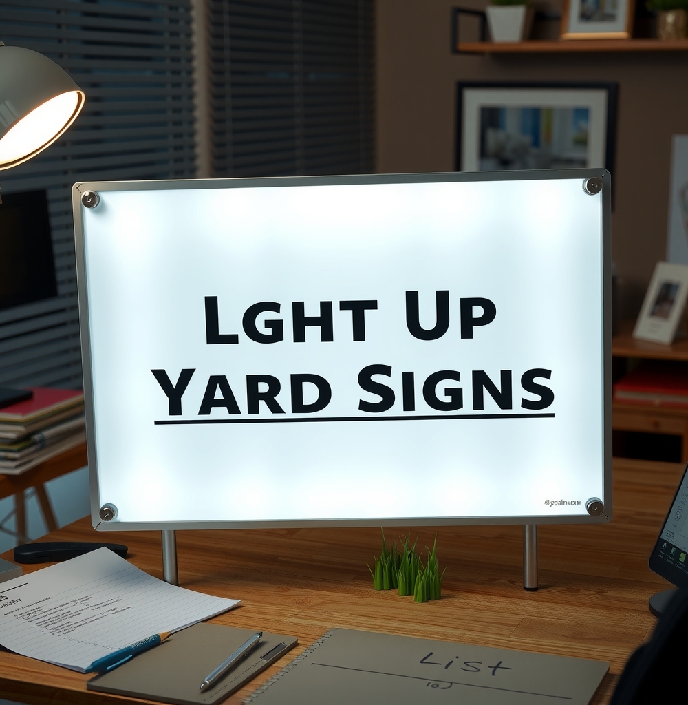 Preparation visual for Light Up Yard Signs Guide
