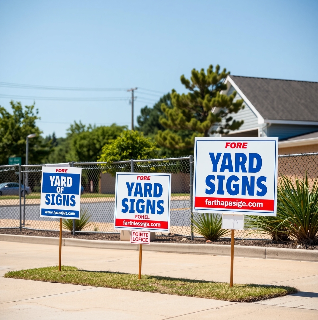 Evaluating the best Campaign Yard Signs Size environment