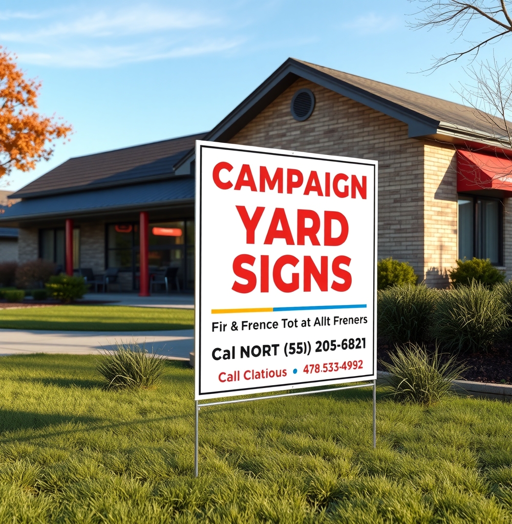 Checklist for Campaign Yard Signs Size