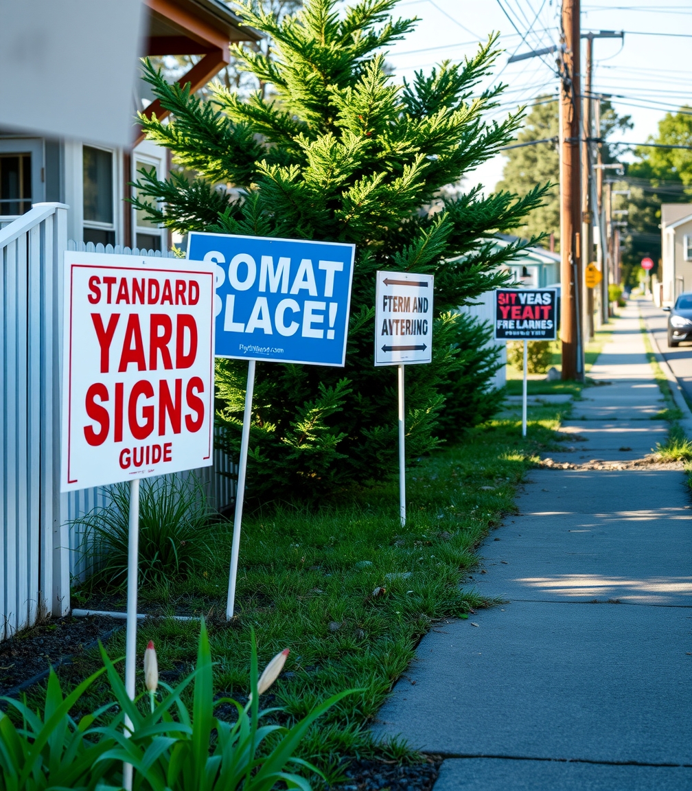 Standard Yard Signs Guide