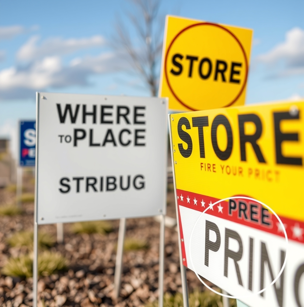 Quality check visual for Where to Place Yard Signs Guide