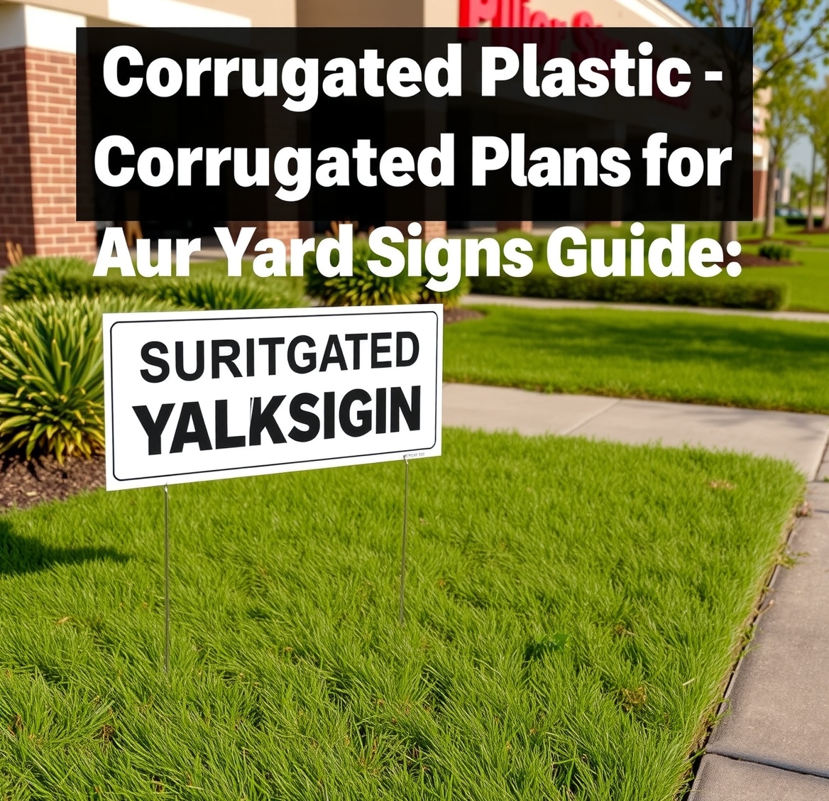 Checklist for Corrugated Plastic for Yard Signs Guide