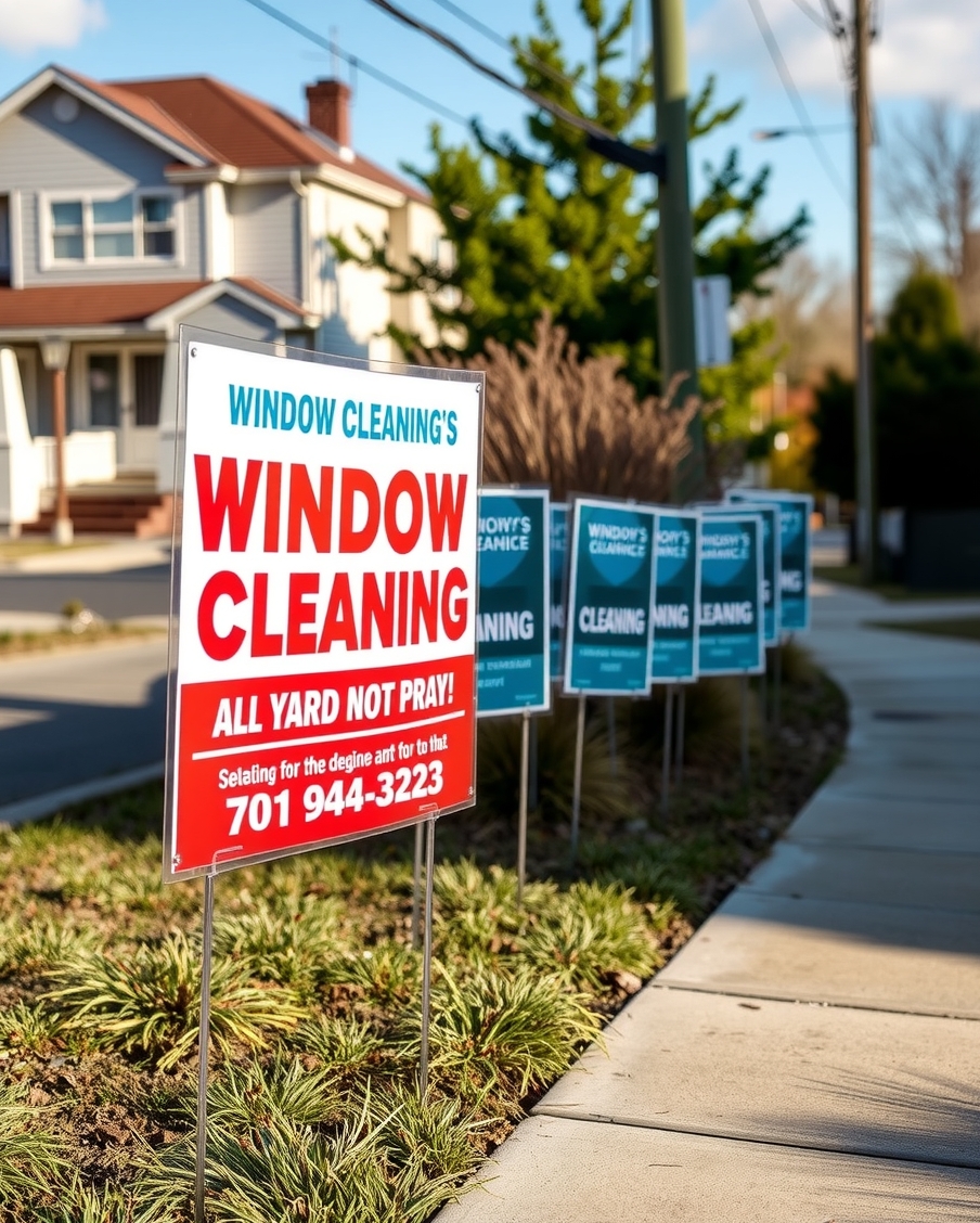 Window Cleaning Yard Signs Guide