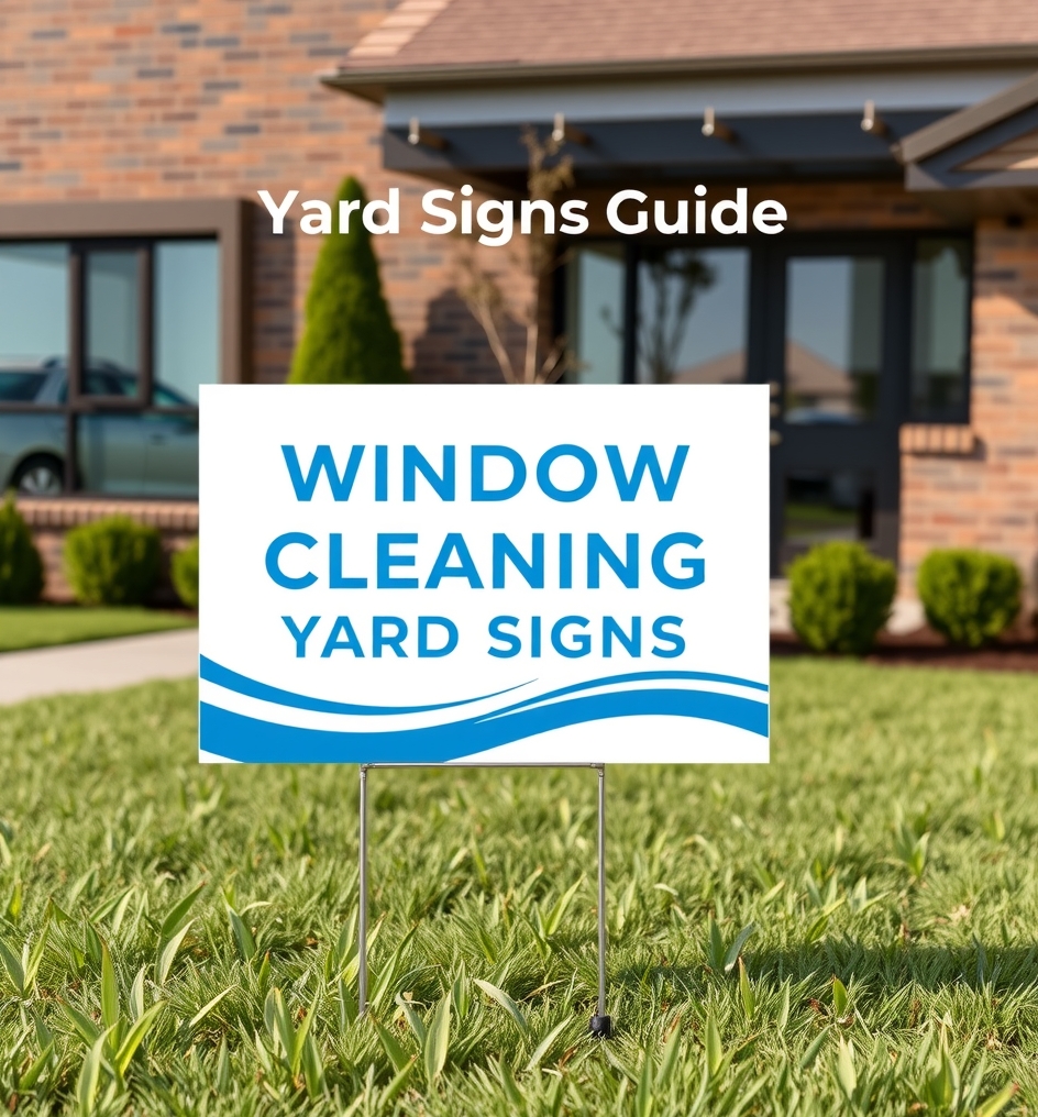 Evaluating the best Window Cleaning Yard Signs Guide environment