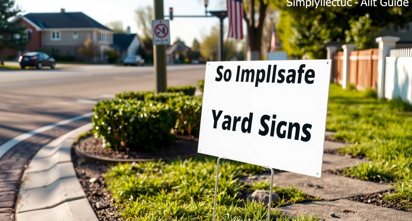 Quality check visual for Simplisafe Yard Signs Guide