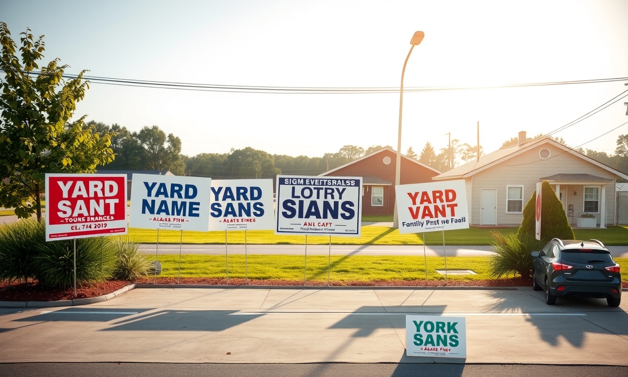 Preparation visual for Plastic Yard Signs with Stakes Guide