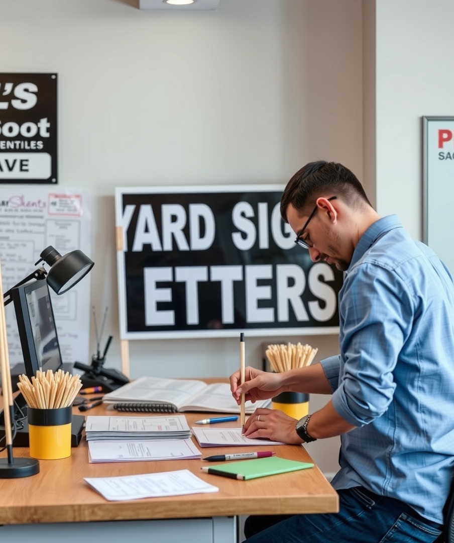 Preparation visual for Yard Signs Letters Near Me Guide