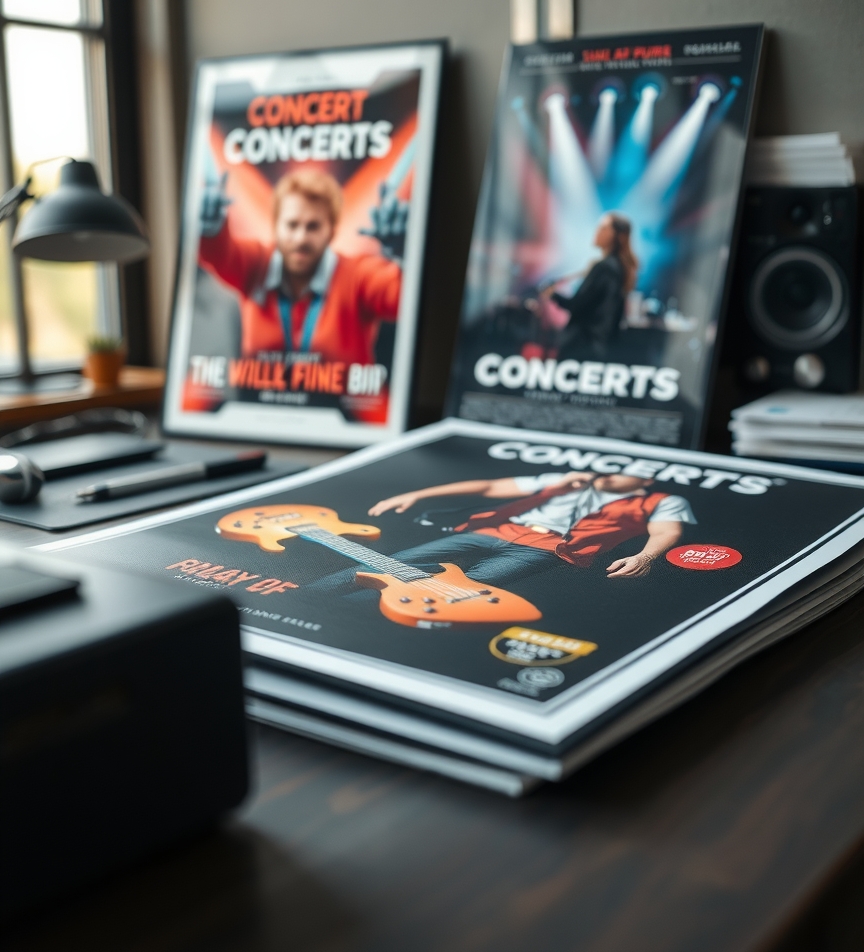 Preparation visual for Concert Posters Printing Guide
