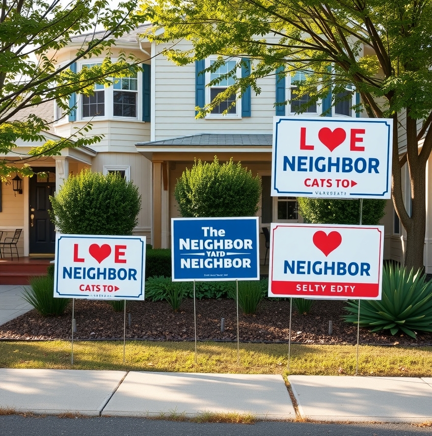 Evaluating the best Love Thy Neighbor Yard Signs Guide environment