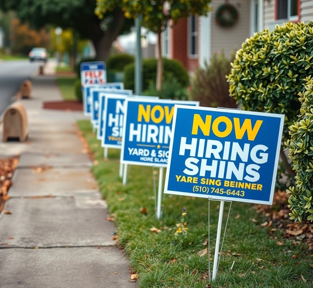 Now Hiring Yard Signs Guide