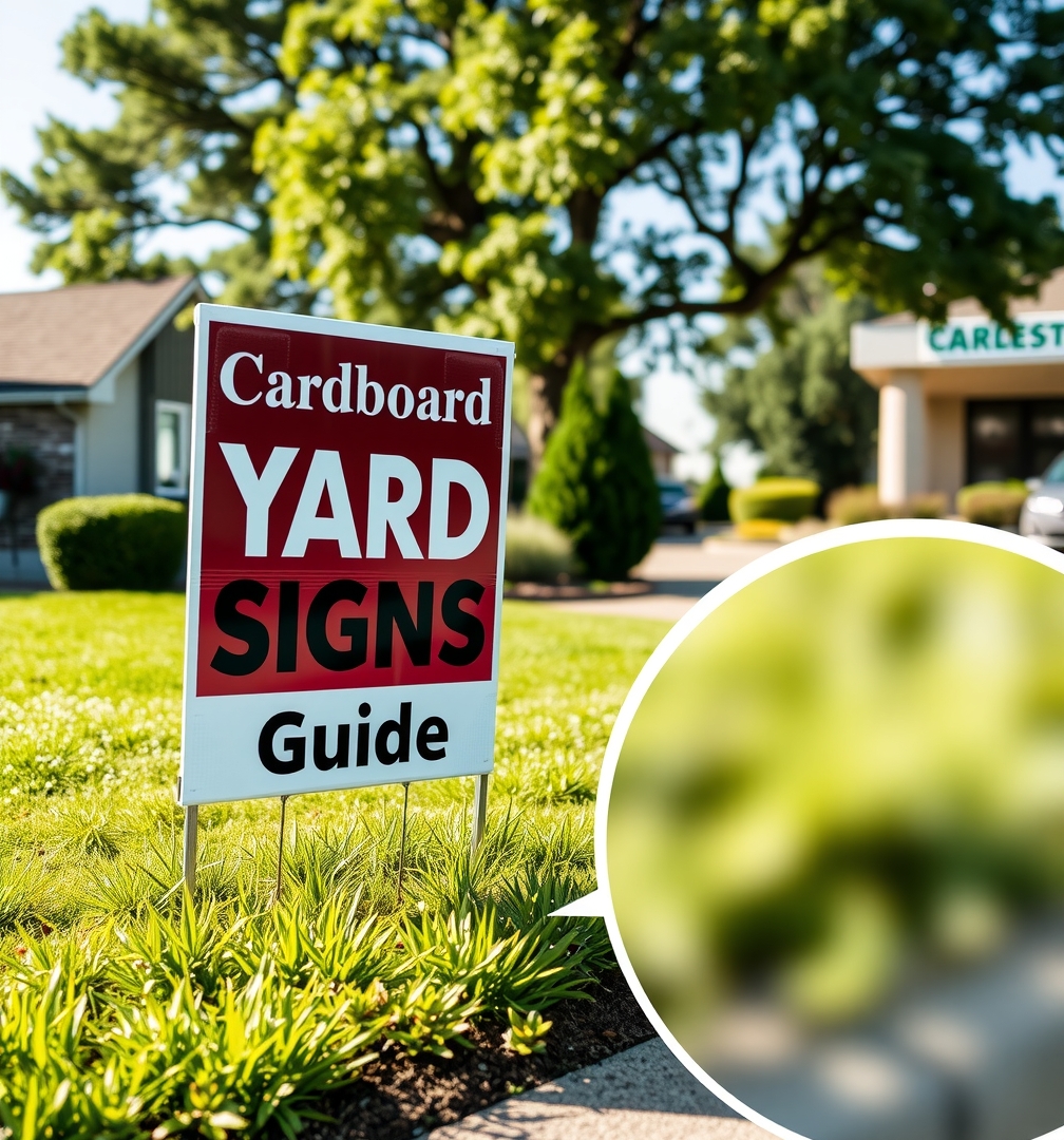 Quality check visual for Cardboard Yard Signs Guide