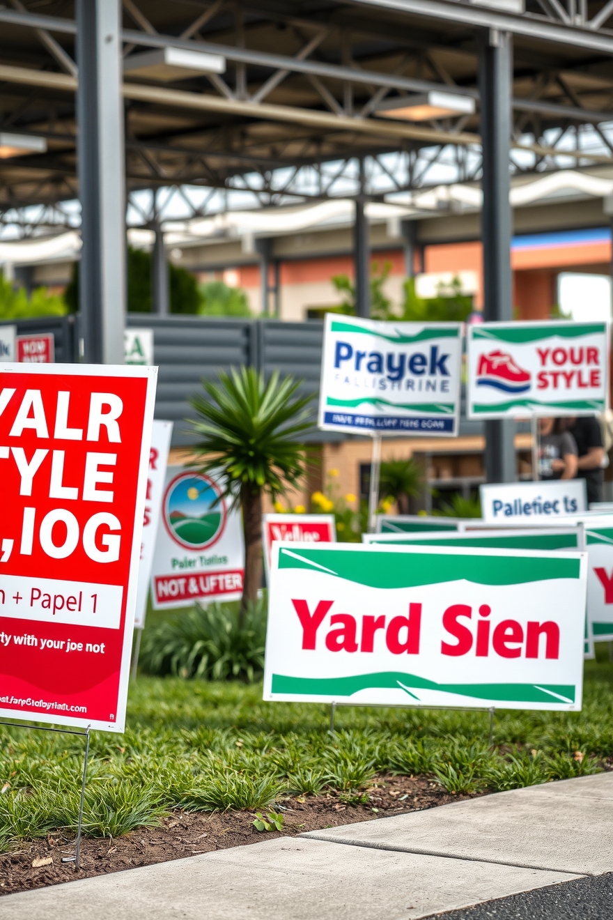 Quality check visual for Paper Yard Signs